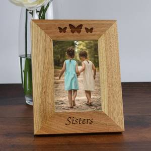 Decoration Solid Wood <strong>Photo</strong> <strong>Frame</strong> Butterfly Carved Gift Personalised Wooden Picture <strong>Frame</strong> for <strong>Sister</strong> Friends Home Decor - Product Image 4