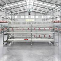 Cages à poules pondeuses personnalisées en métal, type H, à étages, avec couveuse automatique