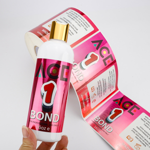 Etiquetas Adhesivas Personalizadas con Logotipo en Rollo de Papel Metálico, Impresas en Vinilo Impermeable, para Empaquetado de Productos de Belleza y Salones de Uñas - Product Image 3