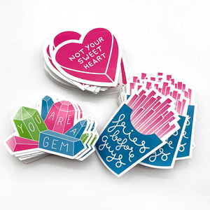 Tùy Chỉnh Chết Cắt Thân Thiện Với Môi Bền Holographic Vinyl Dán Không Thấm Nước UV In Ấn Dính Nhãn Cho Quà Tặng Khuyến Mãi - Product Image 5