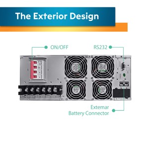 Alimentation sans interruption (ASI) <span class=keywords><strong>en</strong></span> <span class=keywords><strong>ligne</strong></span> 10 kVA 9 kW à autonomie prolongée, monophasée, chargeur 4A, 4U, 110 V pour applications médicales/appareils électroménagers, prise <span class=keywords><strong>en</strong></span> charge OEM/ODM - Product Image 3