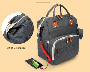 Sac à langer multifonctionnel pour bébé Sac à langer pour maman Sacs à langer pour bébé avec sangles pour poussette Sac à langer sac à dos - Product Image 6