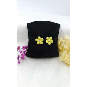 Pendientes de mujer de plata antigua de joyería de declaración étnica de moda con piedra de diamante - Product Image 1