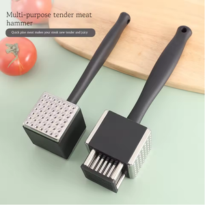 Outil de cuisine pour usage domestique en acier inoxydable 2 en 1 : Marteau à attendrir la viande, Aiguille à attendrir la viande, Machine à attendrir la viande - Product Image 3