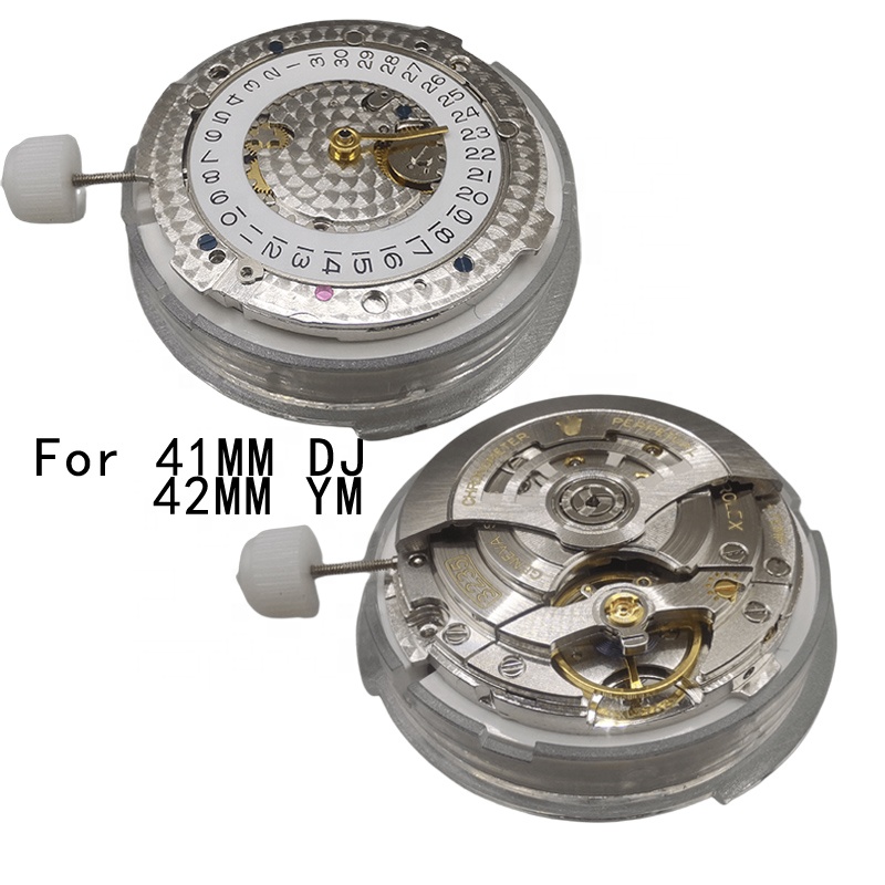 3235機械式ムーブメント 彫刻入り 互換性 メンズ自動巻き腕時計 41mm