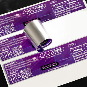 Индивидуальный размер дизайн логотипа Печать Клейкая наклейка для печати этикетки для ухода за кожей сыворотка косметика - Product Image 3