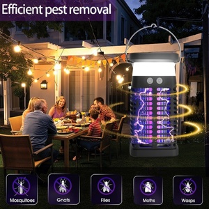 Lampe Solaire Anti-Moustiques Extérieure à Lumière UV Violette, Répulsif Électrique Anti-Moustiques pour Jardin, Cour et Restaurant - Product Image 2