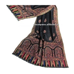 Cổ Điển Ấn Độ Kani Mô Hình Len Khăn Choàng Cho Phụ Nữ Dài Jacquard In Kỹ Thuật Số Mùa Đông Khăn Phụ Kiện Truyền Thống Bán Buôn - Product Image 1