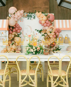 Chaise pour enfants en rotin moderne faite à la main, sûre, écologique, en osier naturel, pour l'extérieur, idéale pour les fêtes d'anniversaire et la décoration d'événements - Product Image 3