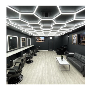 Revestimiento de Piso para Garaje de Grado Comercial, Diseño Encastrable, para Gimnasio, Peluquería, Oficina, con Luces Hexagonales - Product Image 1