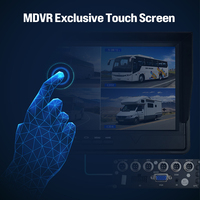 Caméra embarquée pour camion-citerne de marque bien conçue, enregistreur vidéo DVR, kit H.264, protocole 232, 4 caméras, écran tactile 360