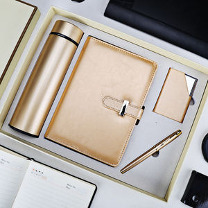 Agenda personalizada de lujo A5 negra 2021 con <span class=keywords><strong>descuento</strong></span> para clientes VIP de negocios, con juego de regalo de cuaderno con taza de vacío y bolígrafo - Product Image 3