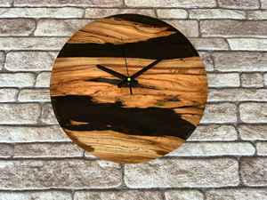 Elegant Resin Crafts Resin And Wooden <b>Wall</b> <b>Clock</b> Perfect For Living Room <b>Bedroom</b> Office And Study Adding Style And Function - Product Image 6