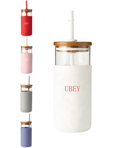 Wholesale high quality large capacity sports bottle glass <span class=keywords><strong>rose</strong></span> gold stainless steel cover - Product Image 3