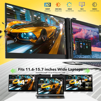 Ultra ince 14 inç IPS Tip C Tek Kablo Çözümlü Dizüstü Bilgisayar Ekran Genişletici Programlama Video Düzenleme Borsa Ticareti