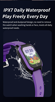 Reloj Inteligente para Niños con Teléfono Móvil, Dispositivo de Localización Unisex para Estudiantes, Pantalla IPS IP67 de 1.50 Pulgadas, Compatible con Tarjeta SIM 4G