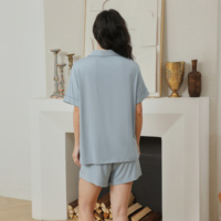 Fung 8001 NEU 95% Viskose & Spandex Modal Short Pyjama Set Sex kleid für Frauen Pyjama Set Damen Lounge wear