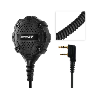 Micrófono de Cable Compacto ETMY ET-MH500 de 2 Pines para Walkie Talkie Baofeng UV-32 UV-5R TK2000 NX-3320, Mini Micrófono de Altavoz para Radio Portátil Pequeña - Product Image 1
