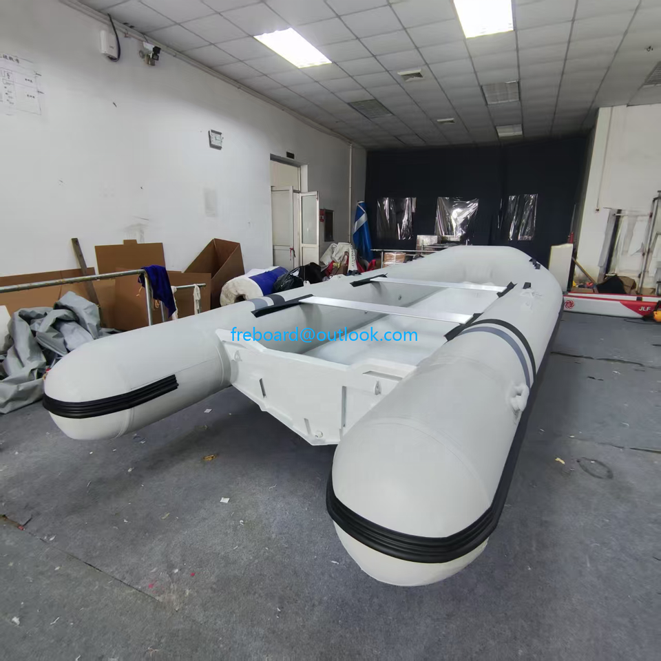 360CM Aluminum Hull RIB Boat PVC or Hypalon 6-Person Capacity Rowing ...