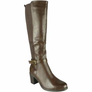 Da donna con tacco elastico a metà polpaccio caldo inverno comodi con Zip <span class=keywords><strong>alti</strong></span> <span class=keywords><strong>stivali</strong></span> <span class=keywords><strong>in</strong></span> <span class=keywords><strong>pelle</strong></span> da Cowgirl donna - Product Image 5