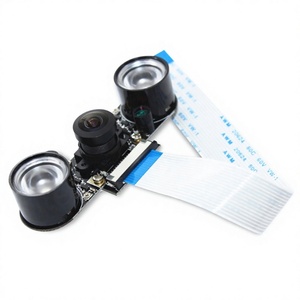 ราสเบอร์รี่พาย 4 5MP OV5647 โมดูลกล้องฟิชอายสำหรับการมองเห็นตอนกลางคืน 70 ° /95 ° /160 °   เลนส์มุมกว้างปรับระยะโฟกัสได้ - Product Image 1
