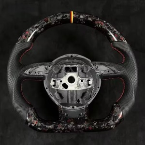 Volant sport personnalisé en fibre de carbone véritable compatible avec <span class=keywords><strong>Audi</strong></span> A3 A4 A5 A6 A7 RS3 <span class=keywords><strong>RS4</strong></span> RS5 RS6 RS7 <span class=keywords><strong>B8</strong></span> <span class=keywords><strong>5</strong></span> Q3 Q5 Q7 - Product Image 1