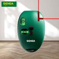 Niveau laser portable Senda Red Cross-Line Mini avec pile bouton (CR2032) pour la rénovation