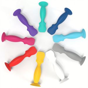 Soft Flexible Moulded Silicone Diaper Rash Cream Applicator Baby Diaper Cream Spatula Butt <b>Paste</b> <b>Brush</b> Suction Cup Model Y0731A - Product Image 1