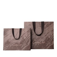 Bolsa de Compras de Papel Kraft Reciclado Clásica al por Mayor con Logotipo Impreso Personalizado para Promoción y Uso en Supermercados