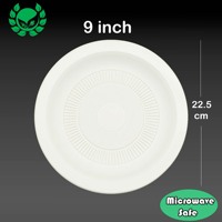 Assiettes rondes jetables en MFPP durables de 9 pouces, vaisselle de qualité alimentaire, assiettes pour anniversaire, mariage, pique-nique, collation