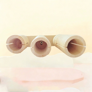 Agogo triple en bois naturel, tonalité haute-moyenne-basse, instrument musical en bois pour la maternelle et l'éducation précoce, vente en gros - Product Image 3