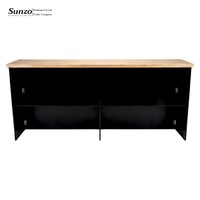Comptoir de bar modulaire en contreplaqué de pin, pliable, station de boissons, table de mariage pour café, vente en gros