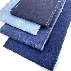 Prezzo a buon mercato 100% cotone Spandex Denim tessuto Denim nero pronto Stock tessuto Denim cotone Spandex tessuto rotolo