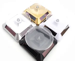 Bán lẻ 360 độ xoay <span class=keywords><strong>Turntable</strong></span> Nước hoa hiển thị đứng năng lượng mặt trời Powered trang sức hiển thị đứng - Product Image 1