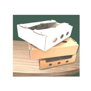 Black custom printing corrugated kraft cardboard Fruit paper carton box for shipping