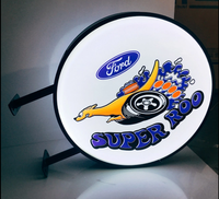 Panneau d'affichage numérique extérieur double face imperméable, forme ronde, cercle, affichage LED avec logo, Chine Shenzhen