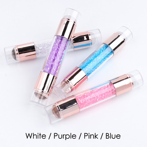 Outils d'art d'ongle Offre Spéciale sceau <span class=keywords><strong>de</strong></span> modèle d'ongle en silicone à double tête tampon d'ongle en diamant acrylique - Product Image 3