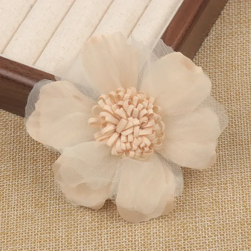 2024 2023 9cm new fashion flower decoration for hat wedding 3d handmade flower clothing accessories