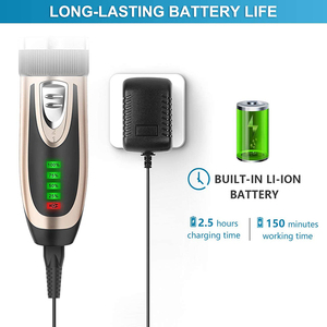Kit Profesional <span class=keywords><strong>de</strong></span> Peluquería Canina con Afeitadora y Recortadora <span class=keywords><strong>de</strong></span> Plástico Recargable, Batería <span class=keywords><strong>de</strong></span> 1500 mAh, 110-240 V <span class=keywords><strong>Universal</strong></span> - Product Image 4