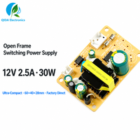 Alimentation à découpage à cadre ouvert 60W 12V 2.5A AC/DC, carte nue, pour CCTV, contrôle d'accès, LED, industriel, OEM, ODM