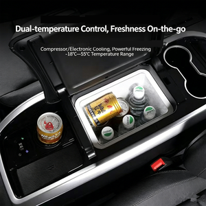 Compresseur de console centrale de voiture 7L, congélateur à refroidissement rapide, réfrigérateur portable pour accoudoir de voiture MPV, pour <span class=keywords><strong>Vito</strong></span> V-Class - Product Image 6