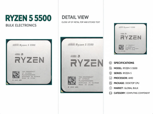 Brandneuer R5 5500 Desktop-Prozessor 6-Kern AM4-Sockel CPU Ryzen 5 5500 Gaming-Prozessor AM4-Sockel Desktop-CPU - Product Image 6