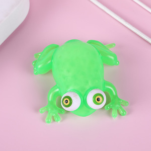 Balle anti-stress TPR 2025, jouets fantaisie, impression de logo, grenouille anti-stress remplie de billes d'eau, jouets écologiques en TPR pour enfants, cadeau - Product Image 3