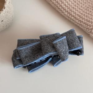 Pinza <span class=keywords><strong>de</strong></span> Pelo Estilo Coreano Retro con Lazo <span class=keywords><strong>de</strong></span> Gamuza, Pinza <span class=keywords><strong>de</strong></span> Cola <span class=keywords><strong>de</strong></span> Caballo para Mujer, Pinza <span class=keywords><strong>de</strong></span> Pelo Versátil con Lazo Multicapa - Product Image 6