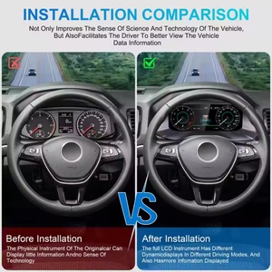 Navihua Digital Dashboard Panel Virtual Instrument Cluster Cockpit Lcd <b>Speedometer</b> <b>for</b> Volkswagen VW Amarok 2017-2020 - Product Image 4