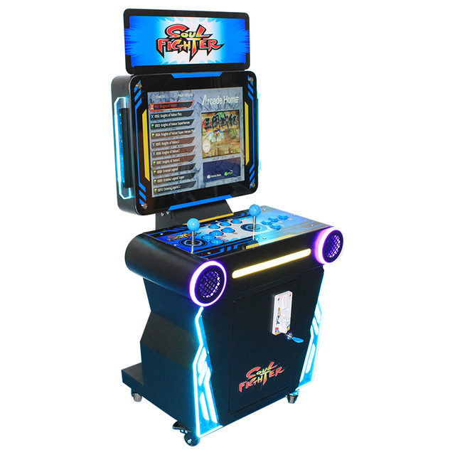 Video Fighting Game Cabinet Machine Street Fighter Arcade Game Machine Metal 1 Year Warranty English Language