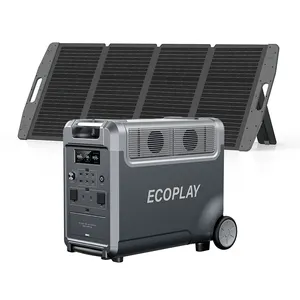 Emergência gerador Solar Energy System com UPS para Outdoor Camping 3300W Portable Power Bank Solar Generator
