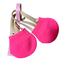 Chaussettes élastiques à demi-orteils, douces, pour femmes, pour la pratique de la danse et de la gymnastique rythmique