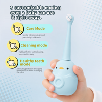 ODM OEM Personnalisable Usine Tasse à bain de bouche murale en forme de poussin mignon Brosse à dents électrique IPX7 pour enfants