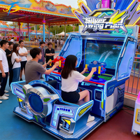 Machine d'arcade de tir aquatique pour 2 joueurs, à monnayeur, jeu interactif de récompense pour parcs d'attractions et centres de jeux